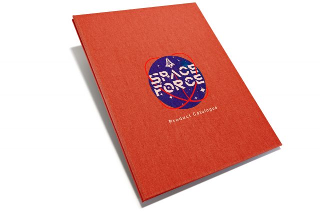 A3 Prt Hh Red Peach Space Force Spot Print