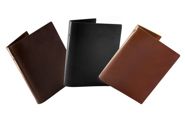 Leather Binders Available in Black, Chocolate and Dark Tan