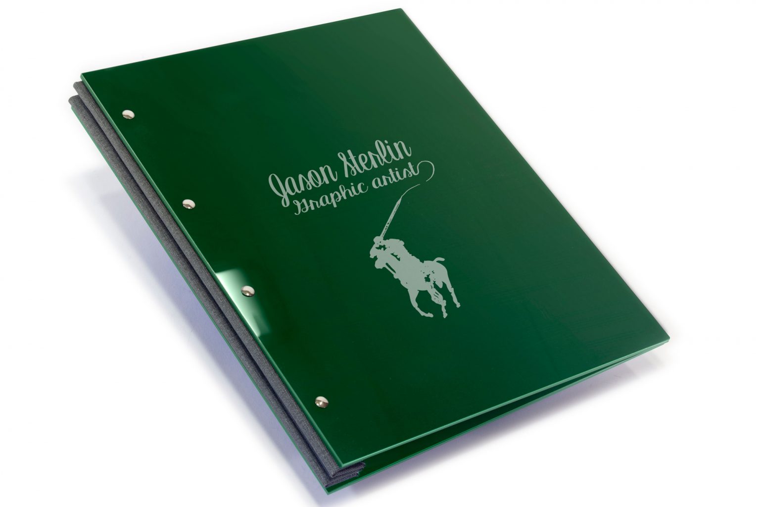 Acrylic Portfolio A3 Portrait Laser Etching & Cutting