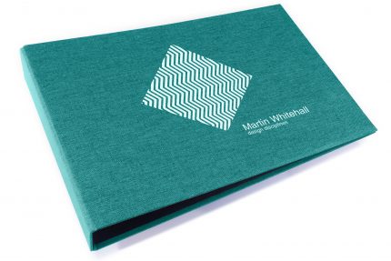 Spot Digital Print on Aqua Cloth Binder