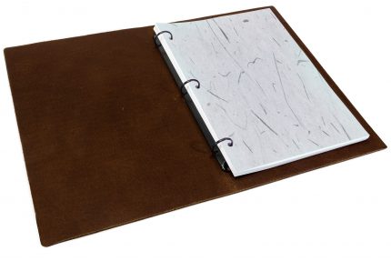 Chocolate Leather Binder Inner