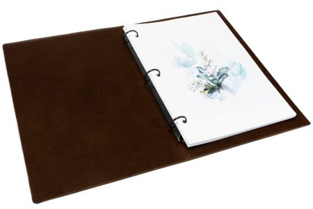 Chocolate Leather Binder Inner