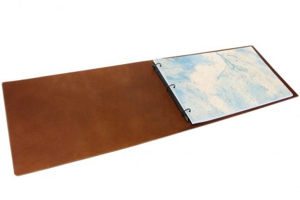 Dark Tan Leather Binder Inner
