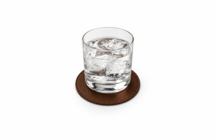 Coaster Matador Tan With Glass