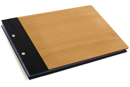 External Hinge Timber 8.5x11 Lnd Plain 3quarter Bound