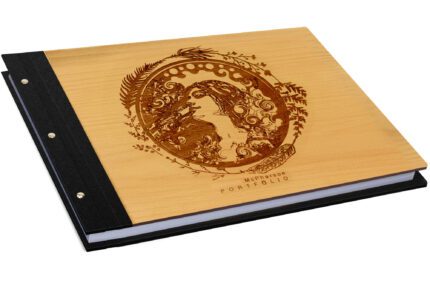 External Hingetimber A3 Lnd Plain 3quarter Bound Laser Etch