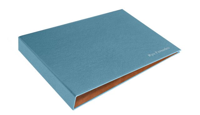 Fcp Casebound A3 11 X17 Lnd Skyblue Silver Deboss Lettere Press