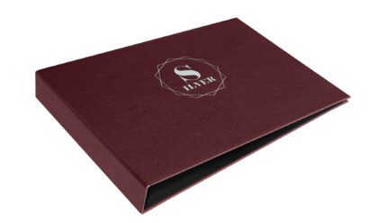 Fcp Casebound A3 Lndburgundy Deboss Silver Black