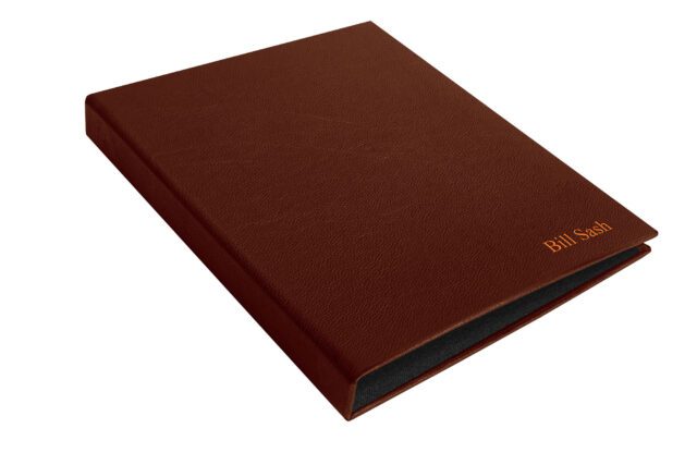 Fcp Casebound A4 8 X 11 Prt Brown Deboss Bronze Black