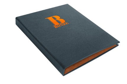 Fcp Casebound A4 8 X 11 Prt Navyblue Deboss Bronze