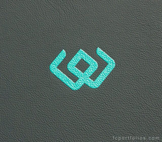 White Warath - Spot Digital Print on Navy Blue Leather