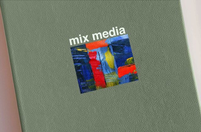 Spot Digital Print on Mint Leather
