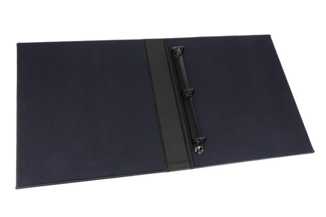 Leather Case Bound Binder A4 Prt Black Inner