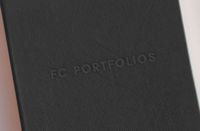 Leather Casebound Binder 11" x 17" Landscape Debossed - Image 9