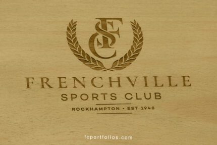 Timber Laser Etch Cut Samples Sport Club