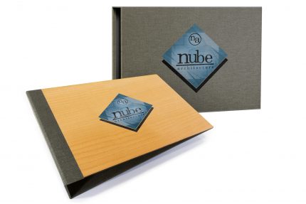 Spot Digital Print on Timber Binder and Cloth Slipcase